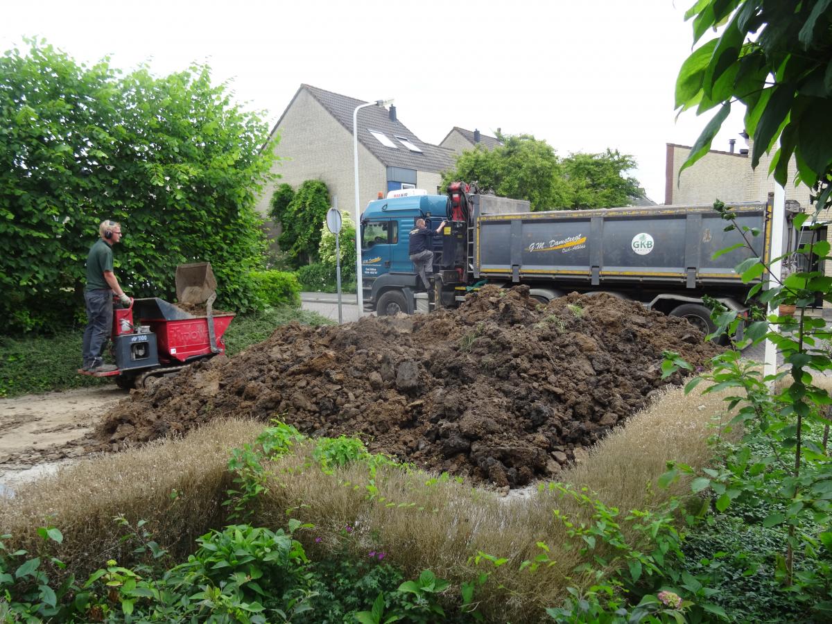 Uitgraven zwembad