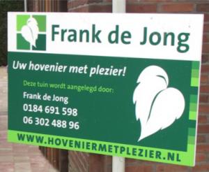 Frank de Jong hovenier